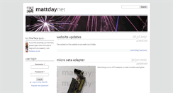 Desktop Screenshot of mattday.net