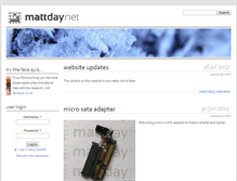 Tablet Screenshot of mattday.net